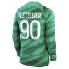 Maillot de Gardien à Manches Longues Paris Saint-Germain 2023-24 Letellier 90 Domicile Pour Homme